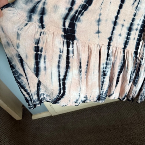 Young Fabulous & Broke Tie Dye Faux Wrap Midi Dress - Picture 5 of 11